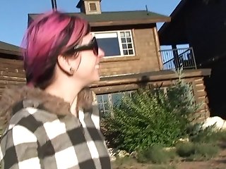 Outdoors Vid Of Nasty Joanna Angel Taunting With Her Cootchie