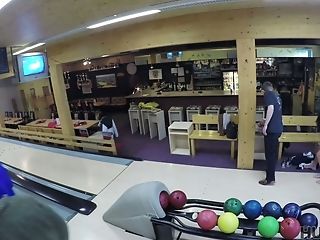 Ardent Nymphomaniac Eventually Agrees To Be Fucked By Stranger In The Bowling Hall