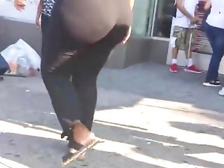 Thick Bubble Booty Dark-hued Mummy In Spandex