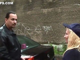 Blonde Nubile Tempt To Fuck Outdoor By Old German Man