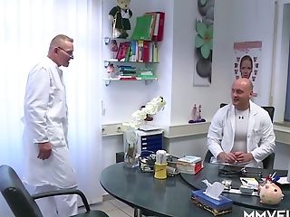 Buxom Sexy Patient Natalie Hot Gets Torn Up Fairly Hard By Two Doctors